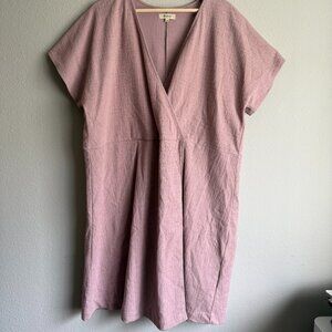 Madewell 2X Pink Lightweight Wrap Dress